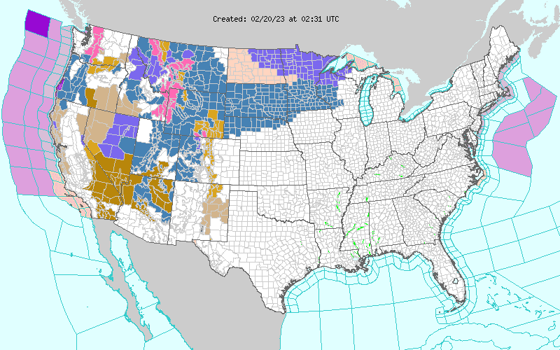 Weather across America image