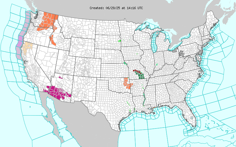 Weather across America image