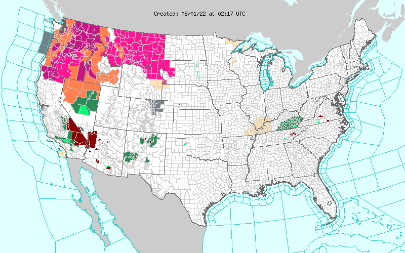 Weather across America image