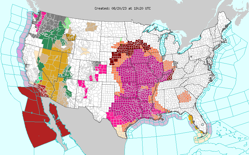 Weather across America image