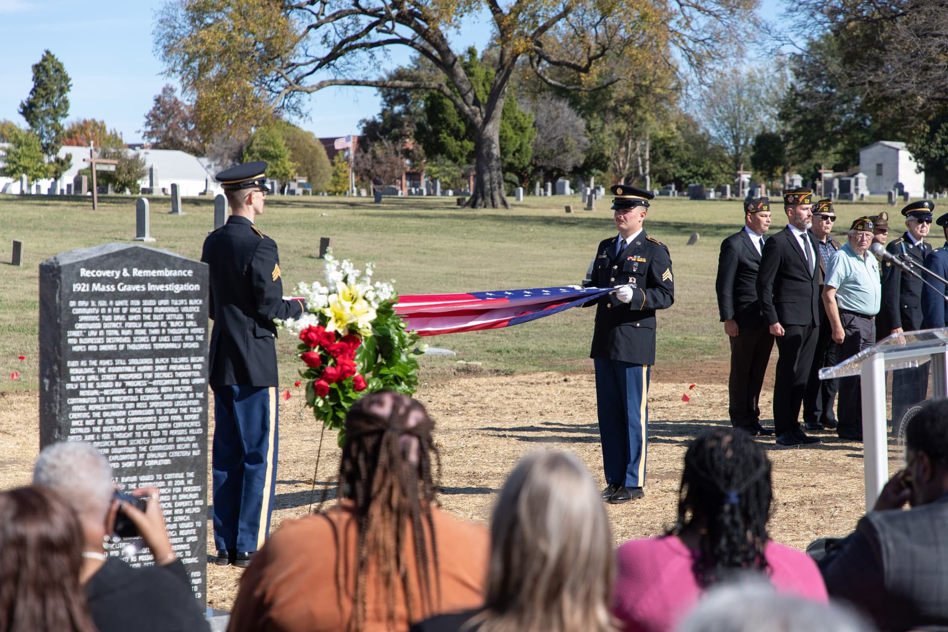 1921 Graves Memorial Service Held at Oaklawn Cemetery image