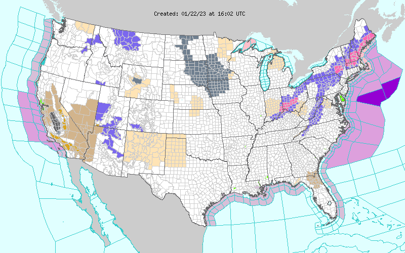 Weather across America image