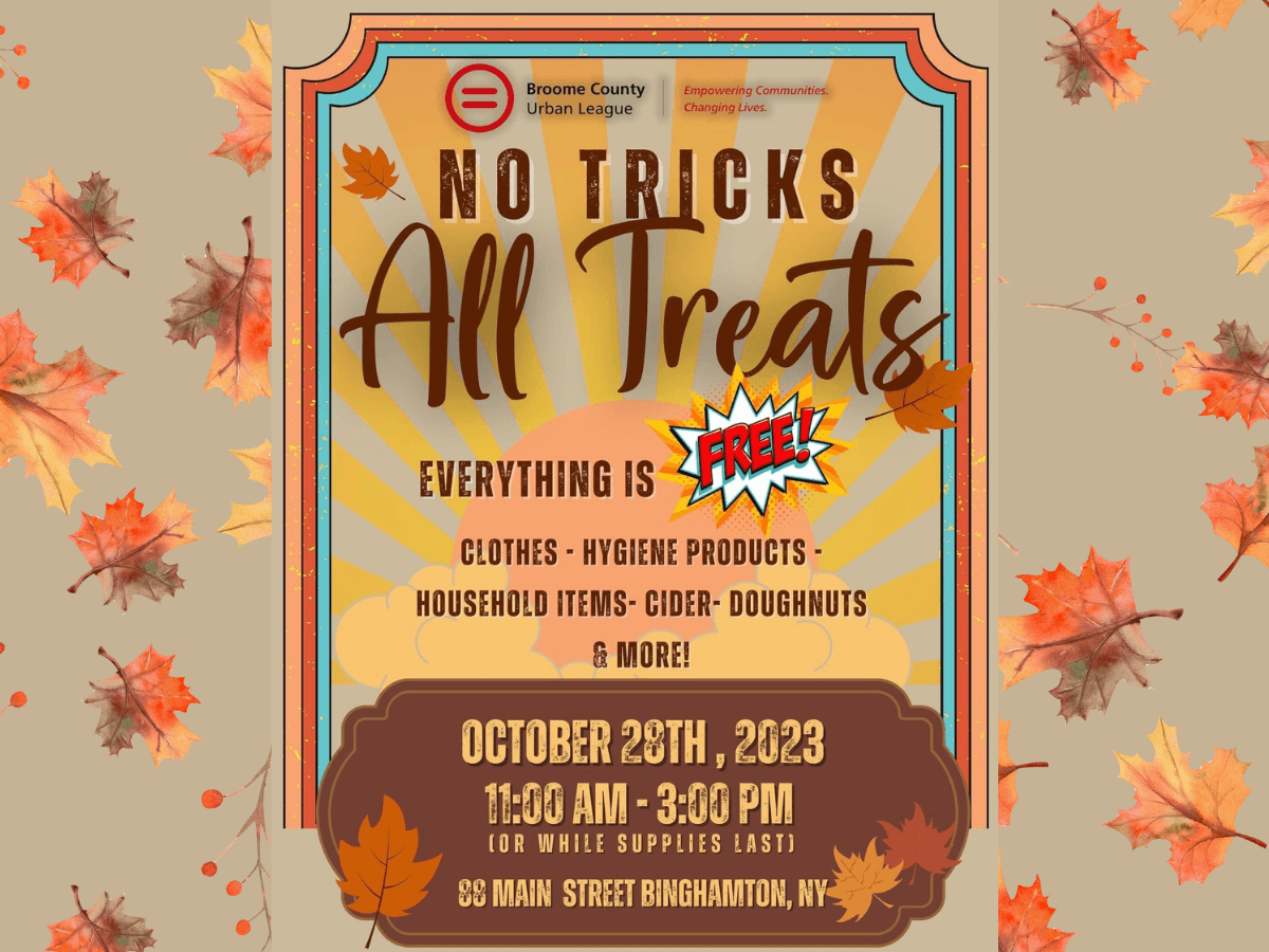 "No Tricks, All Treats" at the Broome County Urban League this Saturday image