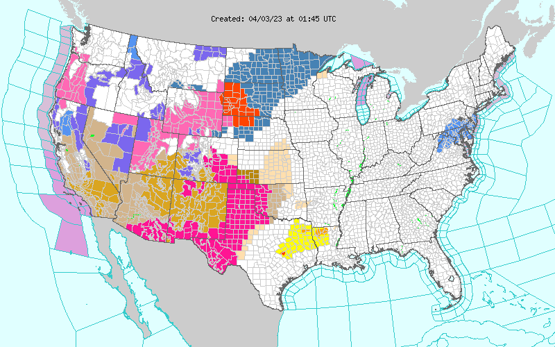 Weather across America image