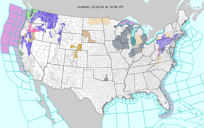 Weather across America image