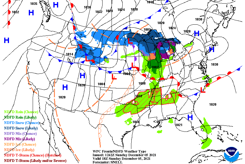 Weather across America image