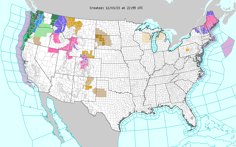 Weather across America image