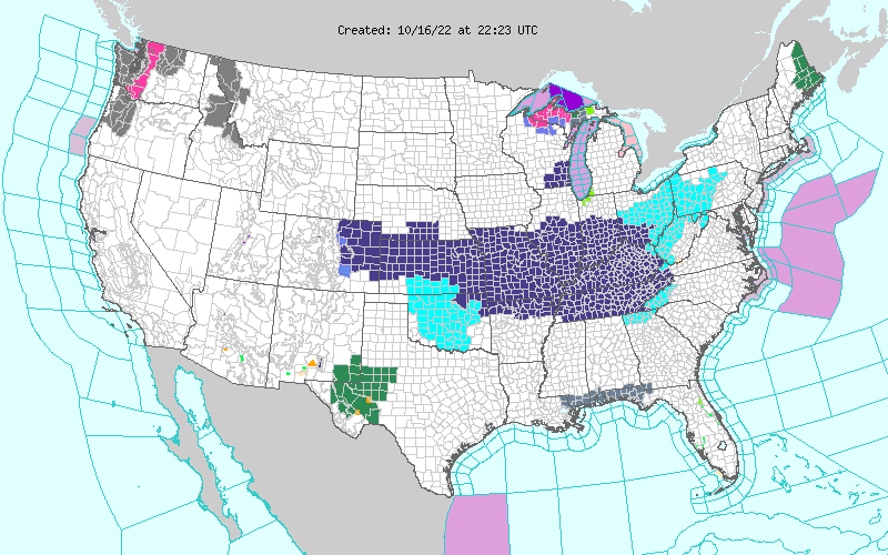 Weather across America image