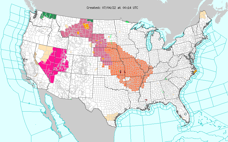 Weather across America image