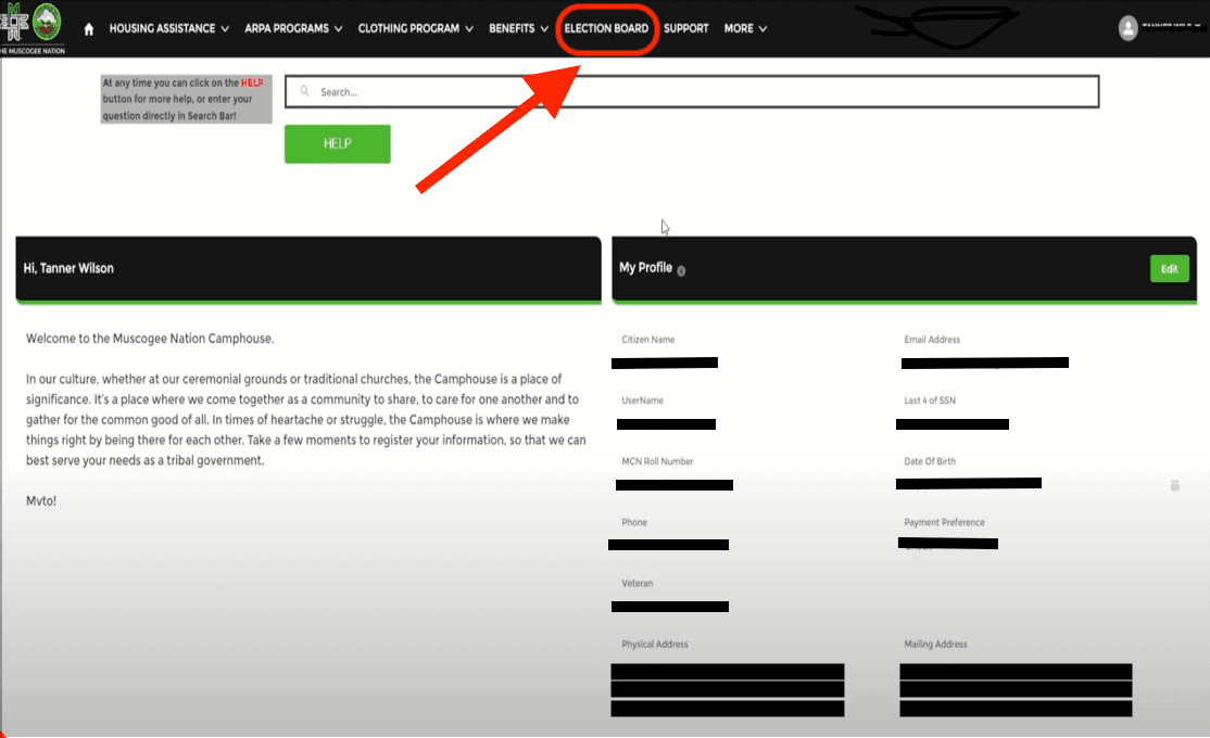 Election Board goes live on Camphouse Portal image