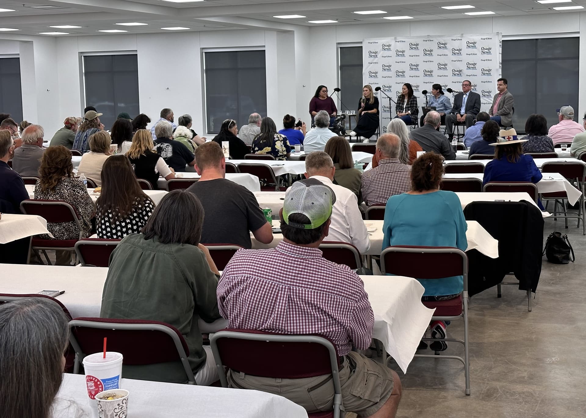 Over 200 community members gather to examine Osage history with creators of “In Trust” image