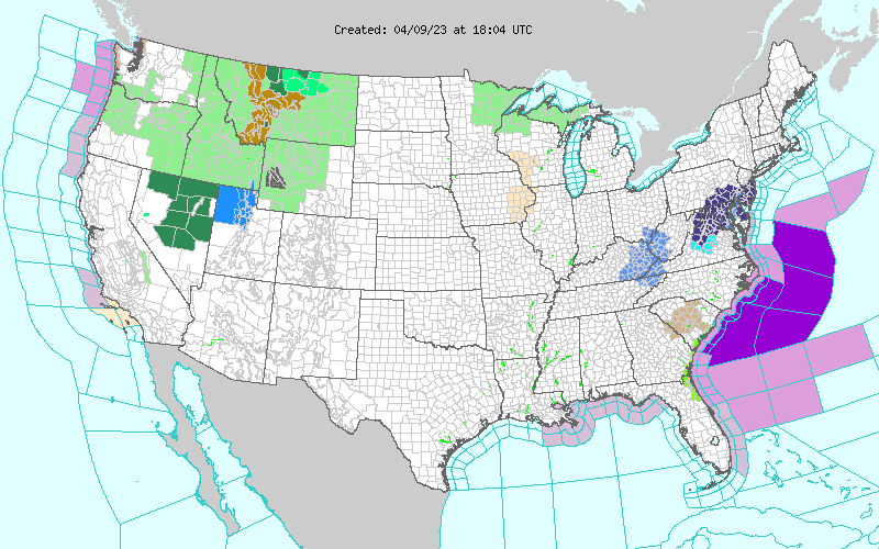 Weather across America image