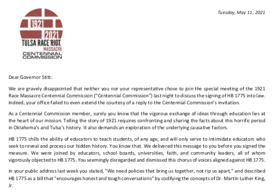 Organizations call on Stitt to resign after signing HB 1775 image
