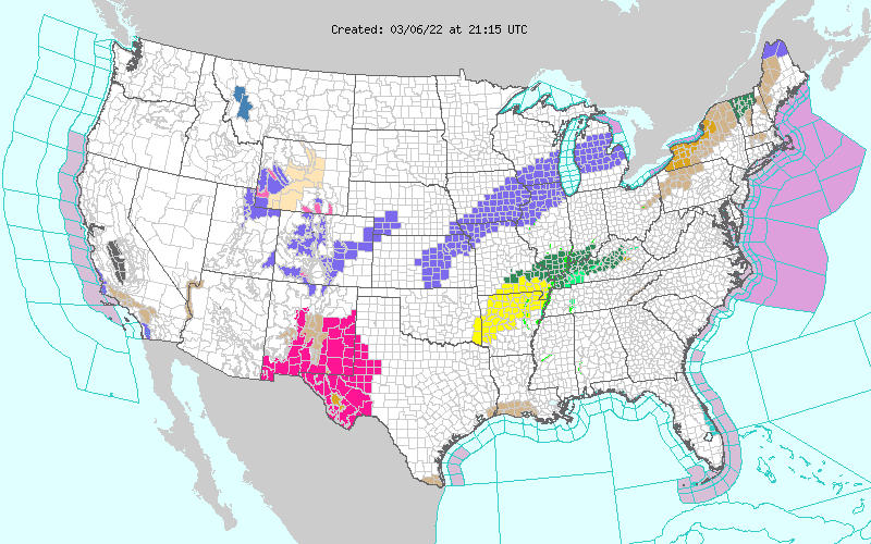 Weather across America image