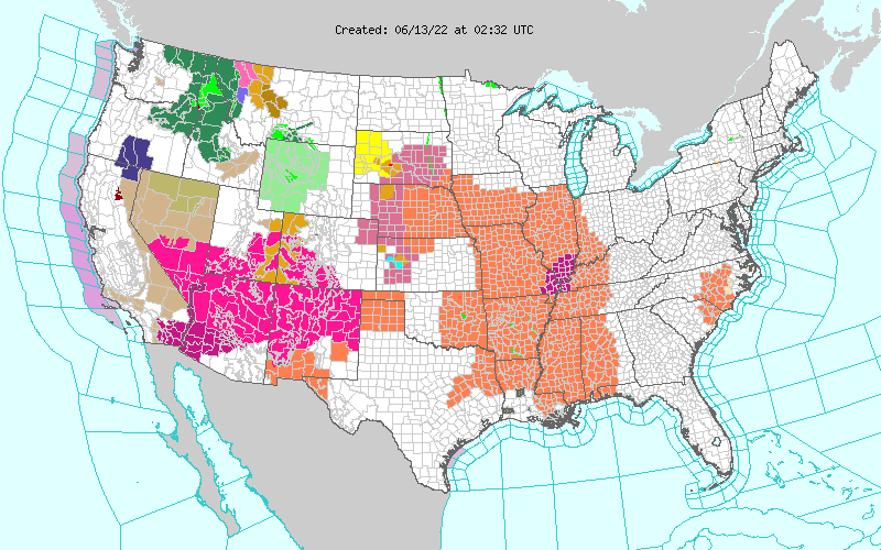 Weather across America image