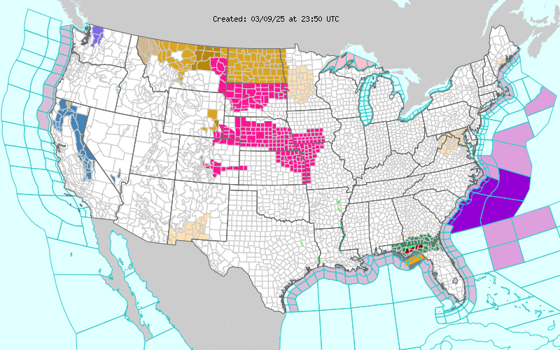 Weather across America image