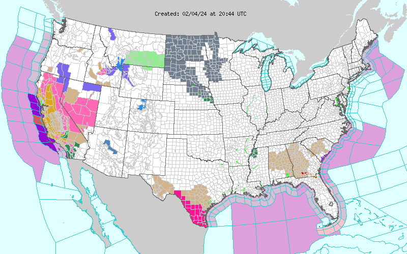 Weather across America image