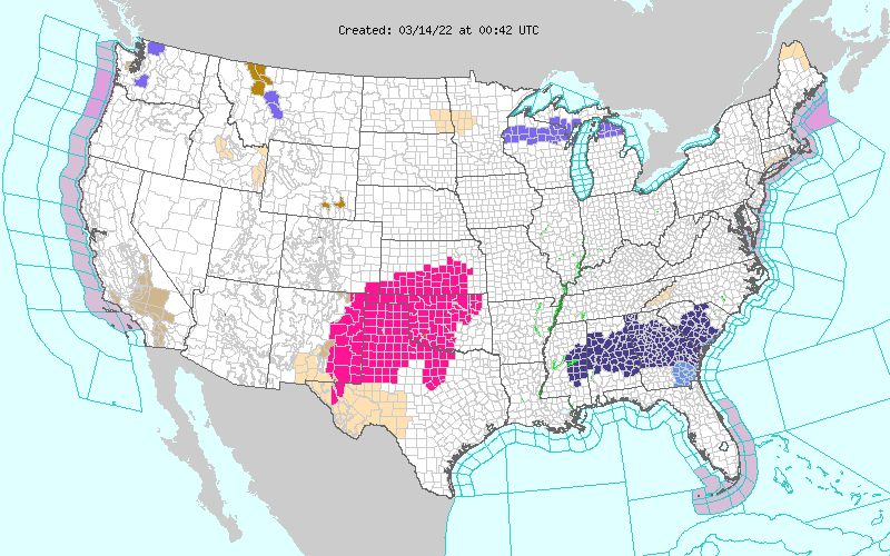 Weather across America image