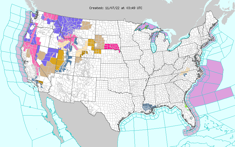 Weather across America image