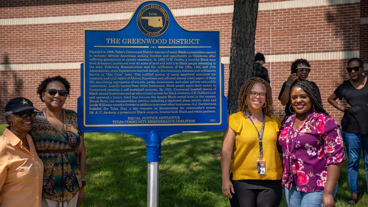 Historical marker honoring Greenwood founders unveiled at OSU-Tulsa image