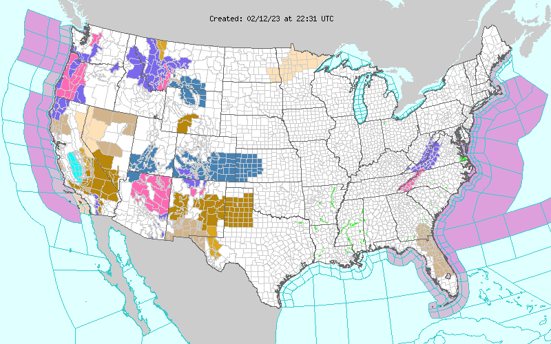 Weather across America image