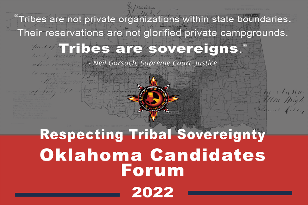 “Respecting Tribal Sovereignty” Oklahoma Candidates Forum this Tuesday image