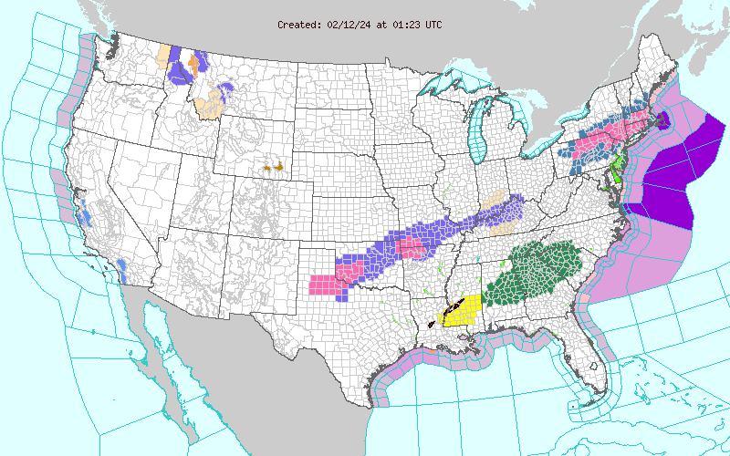 Weather across America image