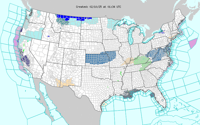 Weather across America image