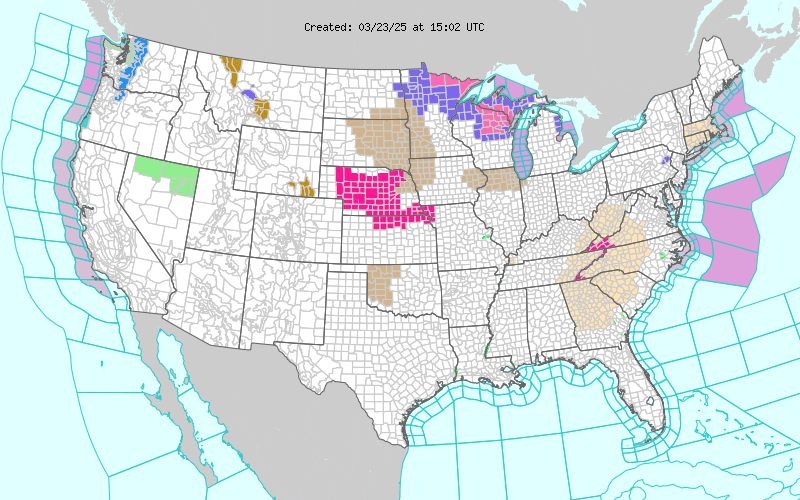 Weather across America image