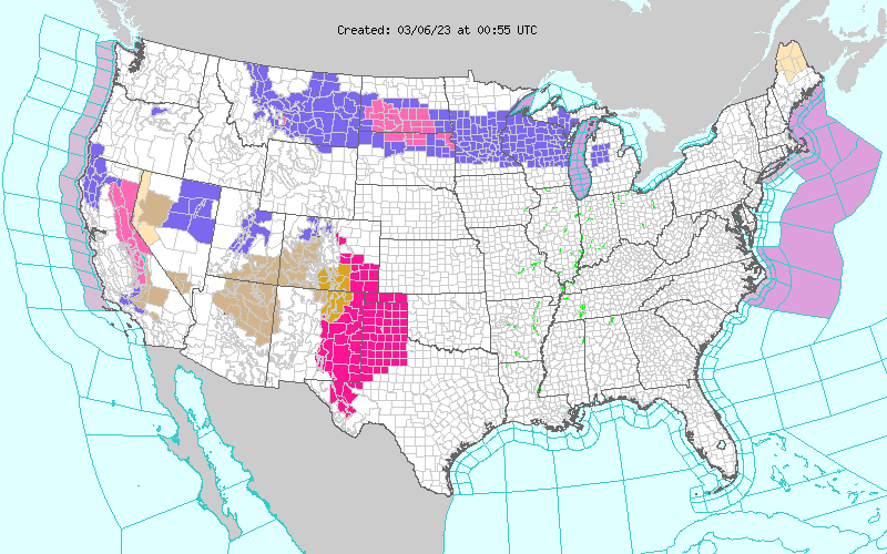 Weather across America image