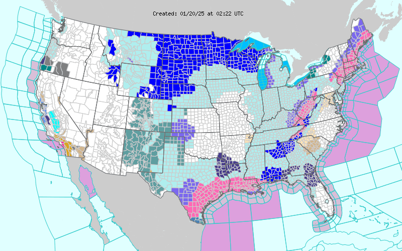 Weather across America image