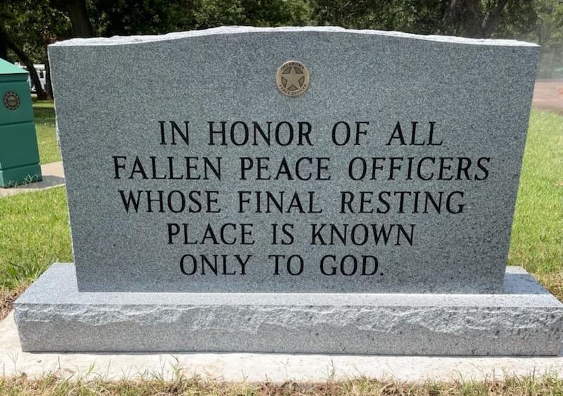 New Stone Added to Oklahoma Law Enforcement Memorial image