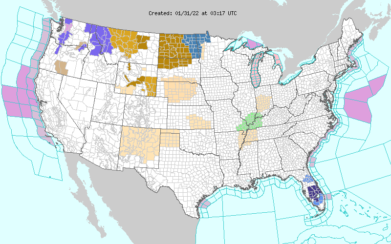 Weather across America image