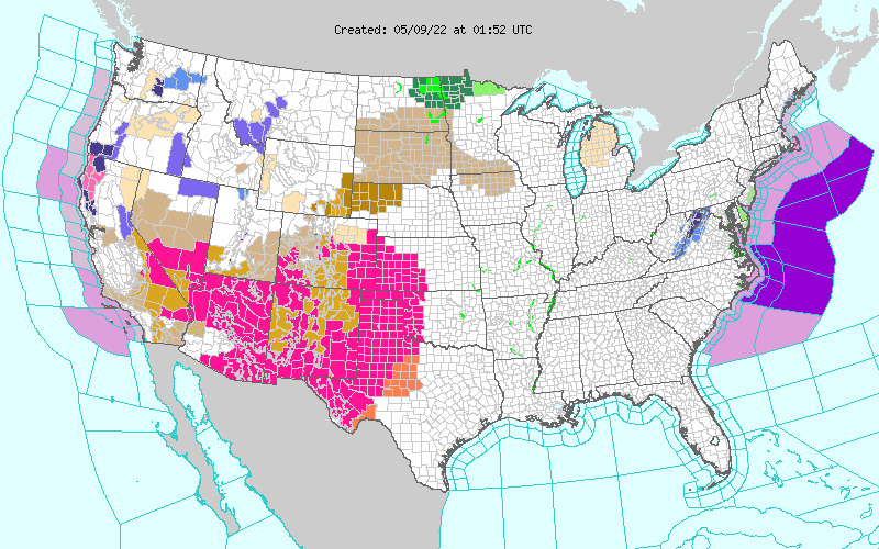 Weather across America image