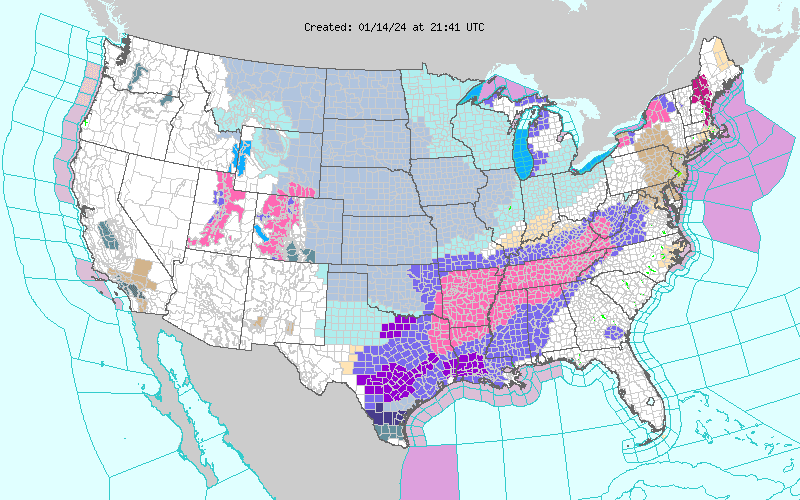 Weather across America image