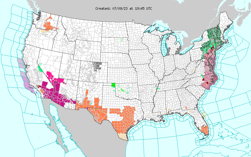 Weather across America image