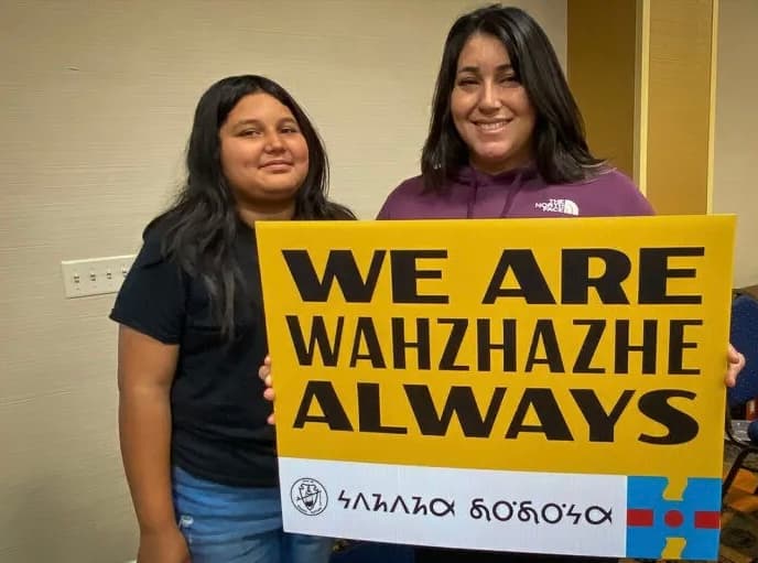 Northern California Osage speak about KOTFM during Nov. 4 gathering image