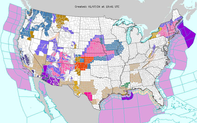 Weather across America image