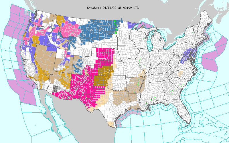 Weather across America image