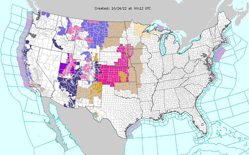 Weather across America image