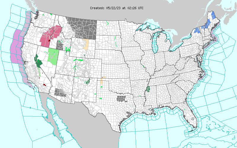 Weather across America image