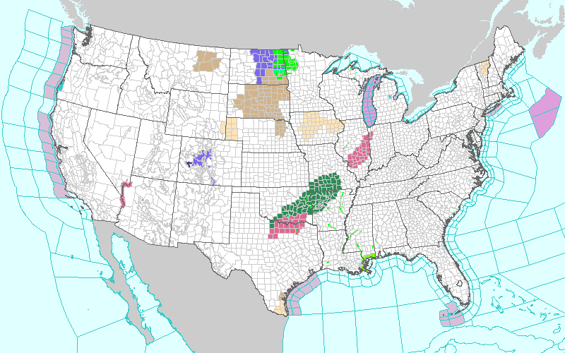 Weather across America image