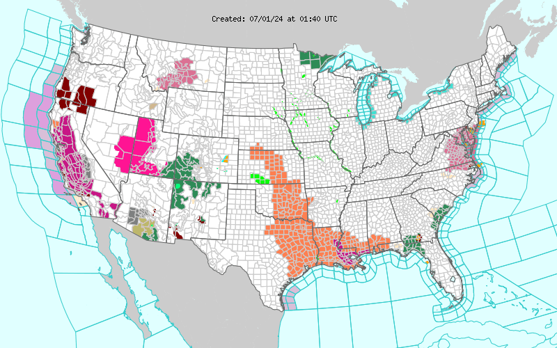 Weather across America image