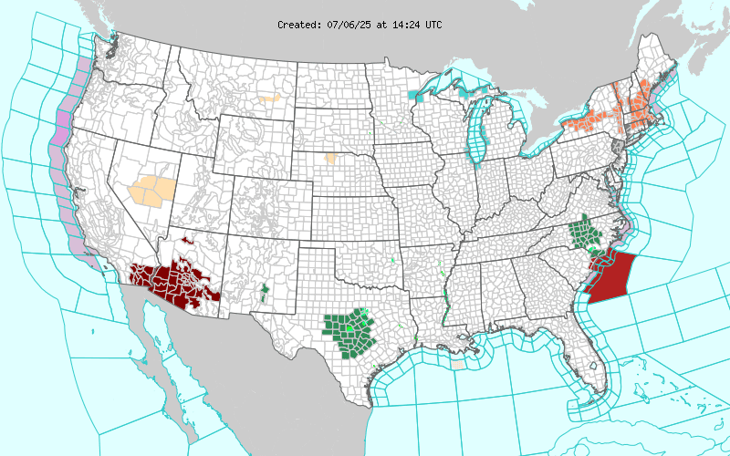 Weather across America image
