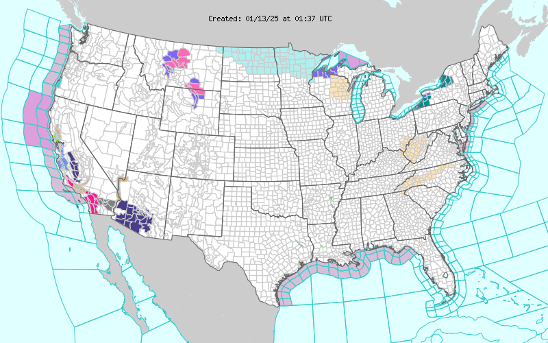 Weather across America image