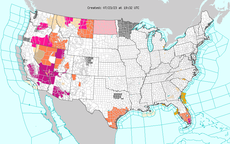Weather across America image