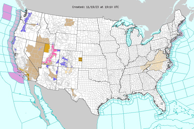 Weather across America image