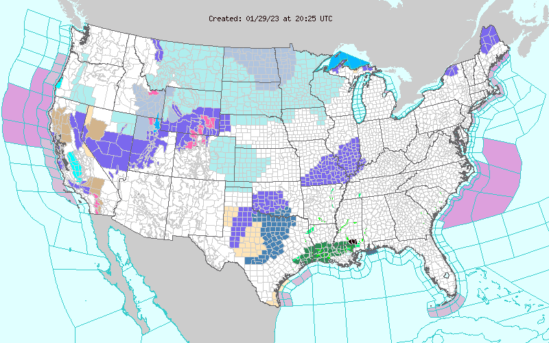 Weather across America image