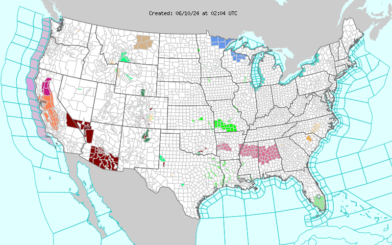 Weather across America image
