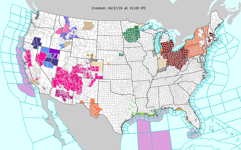 Weather across America image